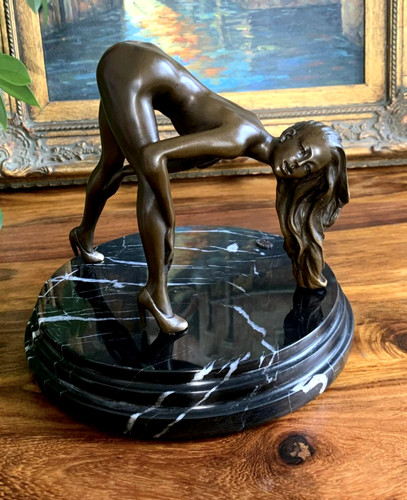 Bronzefigur jungfrau bronze - bronzefigur,