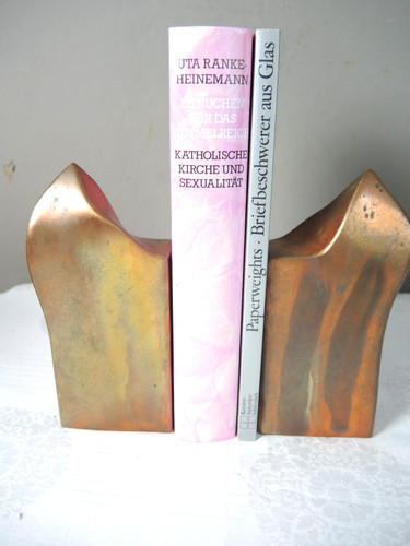 Bronze buchstützen signiert - bronze,