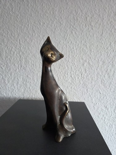 Bronze katze skulptur - katze, –