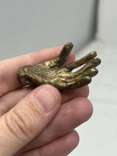 Klein bronze hand figur - klein,