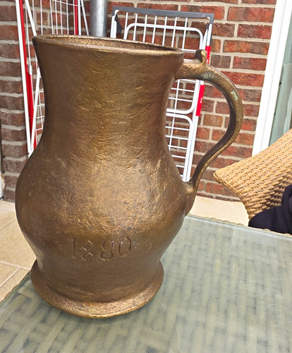 Messing bronze 1880 krug - bronze, &