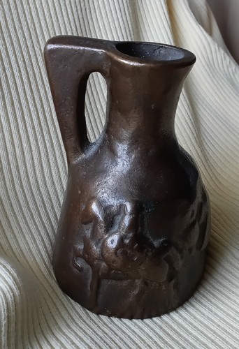 Schwere bronzevase krug - /,