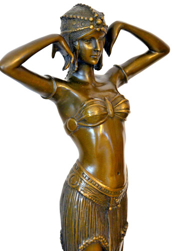 Art deko bronze tänzerin - art,