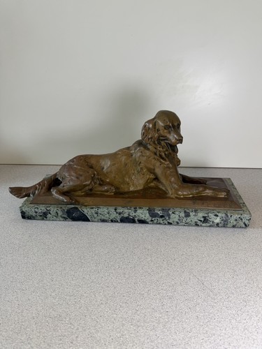 Bronze skulptur hund - bronze,
