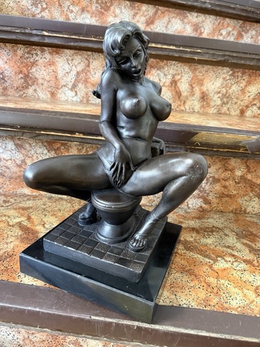 Bronze skulptur nach - nach, bruno