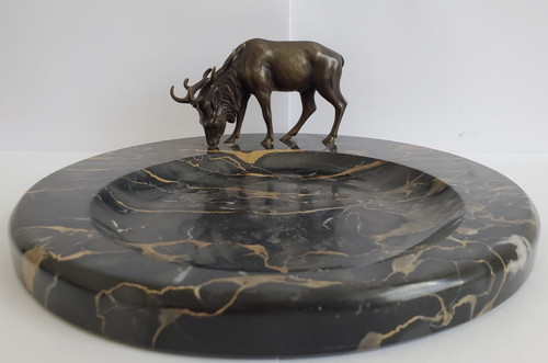 Alter bronze hirsch - bronze, auf