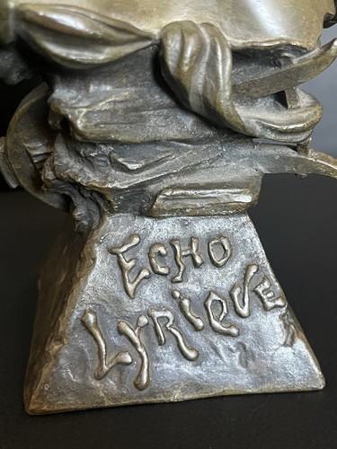 Antike bronze büste - büste, echo