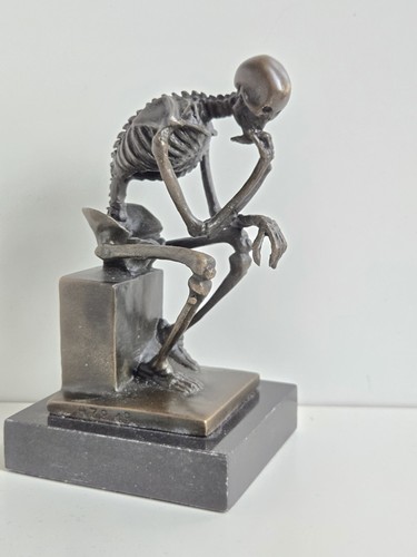Bronzeskulptur skelett in - bronzeskulptur, „skelett
