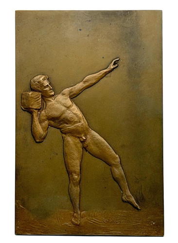 Antikes bronze wand - bronze,