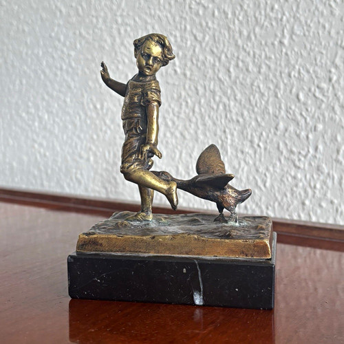 Antike art déco bronzefigur - antike,