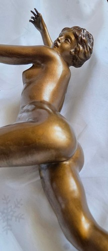 Art deco bronze skulptur - art,