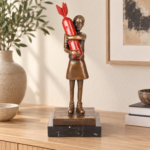 Bronze skulptur mädchen mit - skulptur,