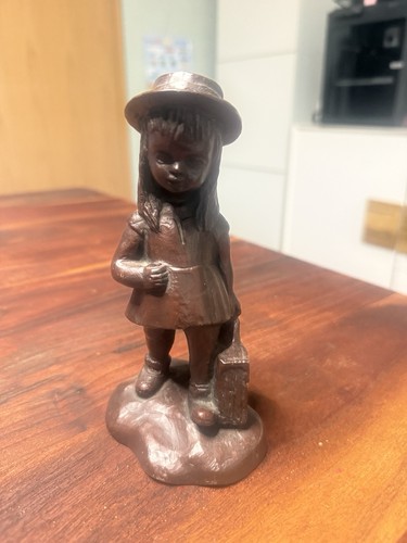 Bronzeskulptur figur mädchen - bronzeskulptur,