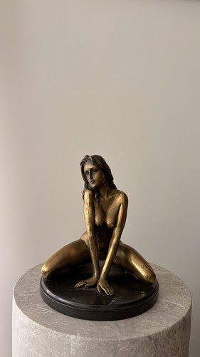 Elegante bronze skulptur - elegante, bronze-skulptur
