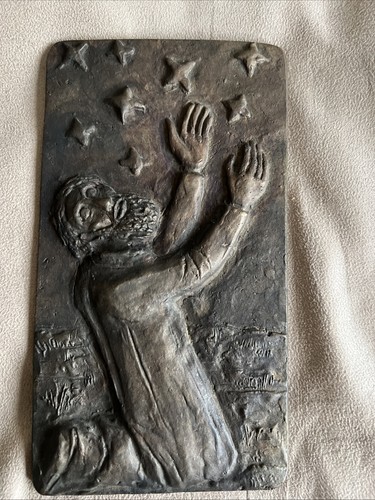 Bronze relief beter unter - bronze-relief, „beter