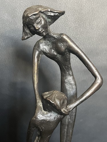 Alte bronzefigur mutter - bronzefigur,