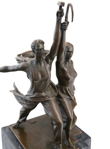 Bronze skulptur arbeiter - bronze, und