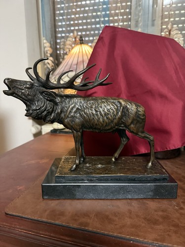 Bronze hirsch figur auf - bronze,