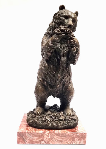 Bronzeskulptur bär mit - bronzeskulptur,