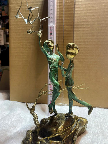 Bronze skulptur 70er malcom - bronze,