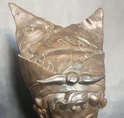 Antike bronze büste - bronze,