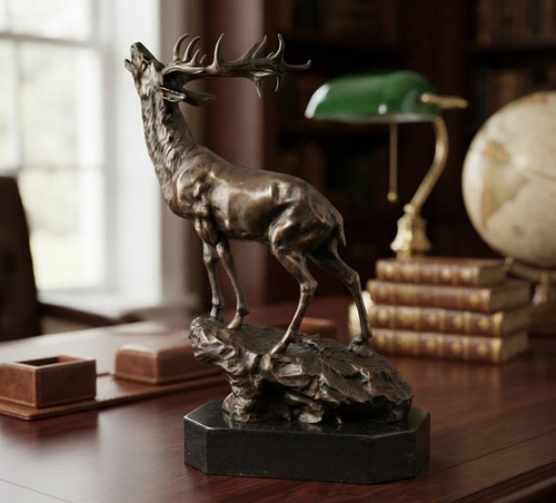 Bronze skulptur hirsch deer - skulptur,