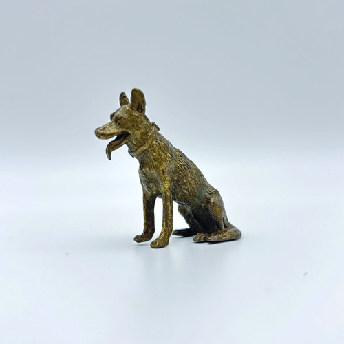 Bronzefigur hund - bronzefigur,