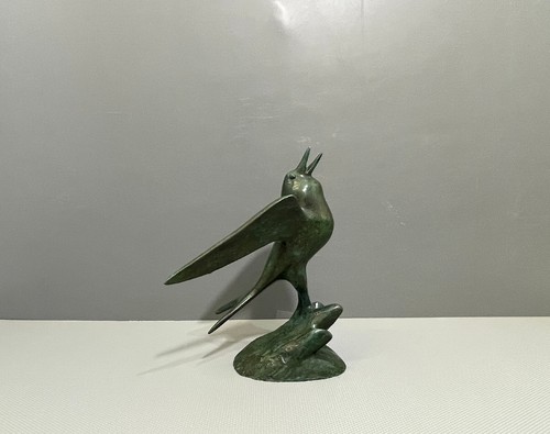 Bronze figur vogel wohl - bronze,