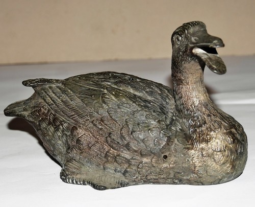 Ente bronzefigur bronzeplastik - ente,