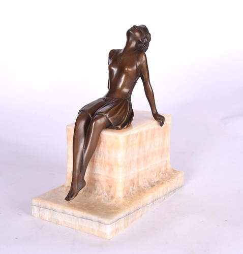 Bronze skulptur frau - bronze,