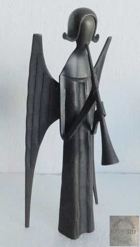 Bronzefigur engel stehend mit - engel,