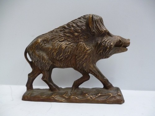 Eber bronze tierfigur - eber,
