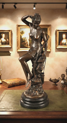 Bronzefigur skulptur diana - bronzefigur,