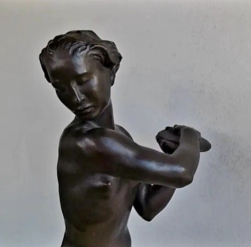 Bronze skulptur figur georg - bronze,