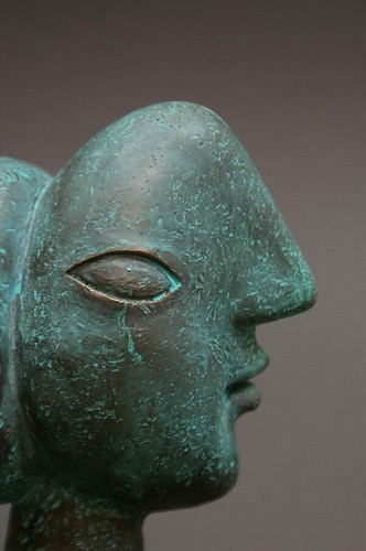 Bronze büste picasso - bronze,