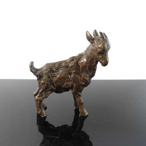 Kleine tierbronze ziege cm - kleine,