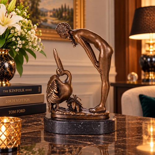 Bronze skulptur frau - skulptur,