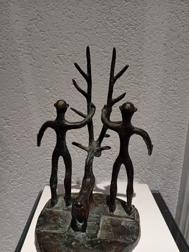 Bronzefigur hirsch 2figuren - hirsch,