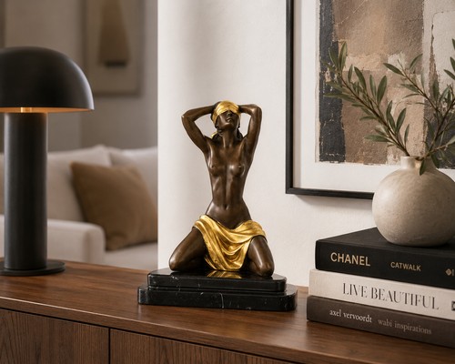 Bronze akt skulptur - akt, „blinde