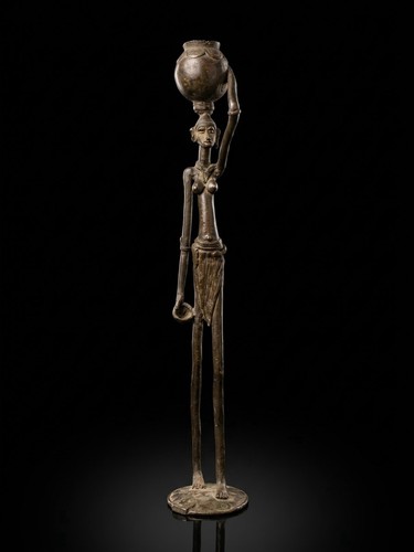Afrikanische bronzeskulptur - afrikanische,