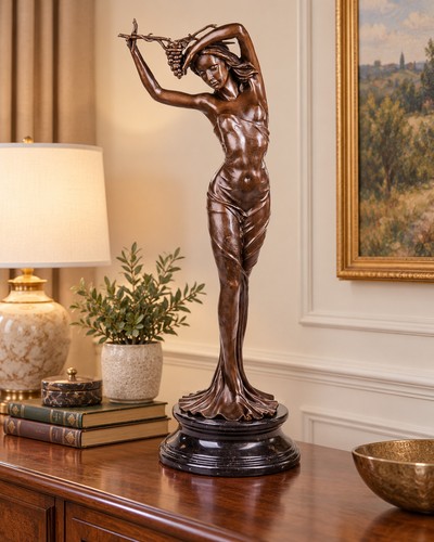 Bronze skulptur frau - bronze,