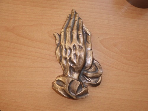 Bronze gefaltete hände - bronze, hände"
