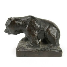 Bronze Figur BÄR signiert