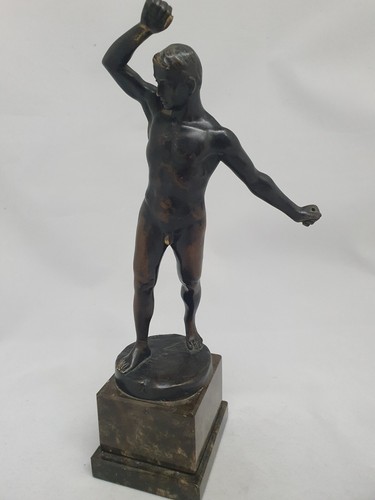 Alte bronze skulptur fechter - skulptur,