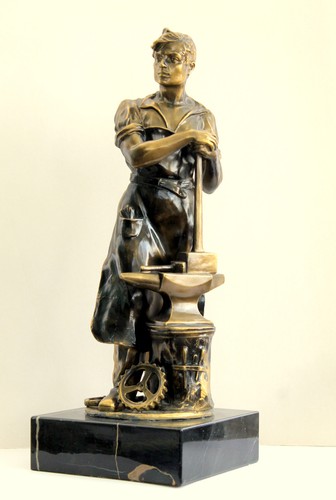 Bronze skulptur schmied - skulptur,, am