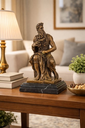 Bronze skulptur moses - skulptur, –