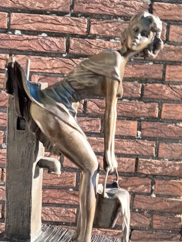 Bronzefigur mädchen - bronzefigur,