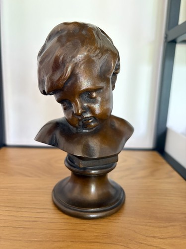 Antike bronze büste - antike, bronze-büste